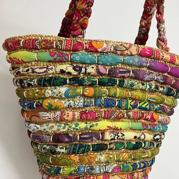 Cappelli Straworld - Large woven fabric bucket tote bag - Picture 2 of 14